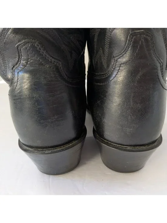 Ariat Heritage R Toe Western Boots Black Leather Women’s 7B Style 15701 Cowboy - Picture 12 of 16